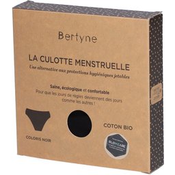La Culotte Menstruelle - Coton bio - Flux moyen - Taille 3XL - Noir
