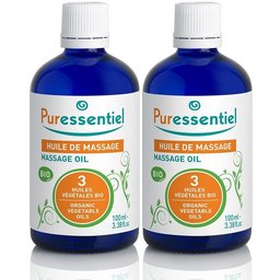 Huile de Massage BIO aux 3 Huiles Végétales