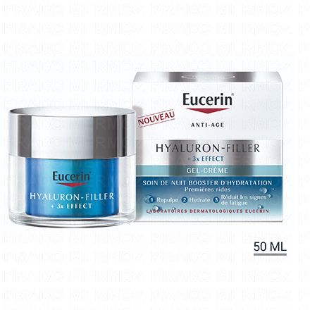 Hyaluron-Filler + 3x Effect - Gel-crème Soin de nuit booster d'hydratation 50ml
