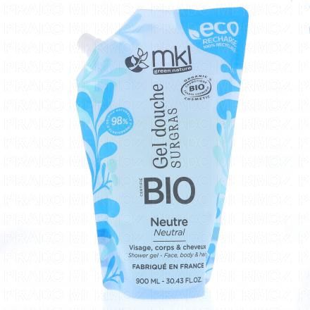 Gel douche Surgras Neutre Bio eco-recharge 900ml