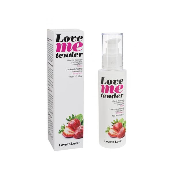 Huile de Massage Chauffante et Gourmande Fraise 100ml
