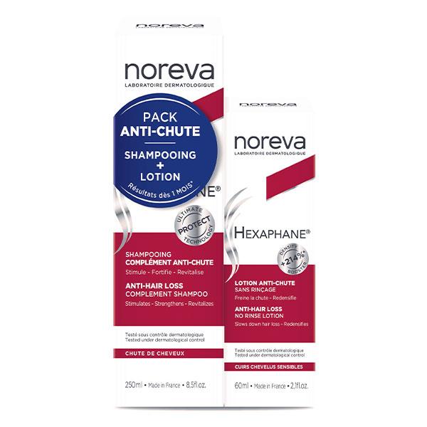 Noreva Hexaphane Pack Anti-Chute Lotion 60 ml+ Shampooing 250 ml
