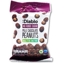 :Cacahuètes Enrobées de Stevia au Chocolat au Lait 40g