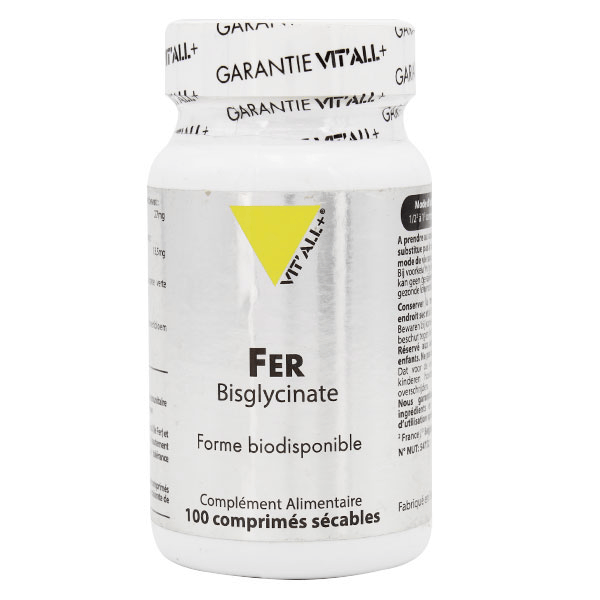 Fer Bisglycinate Haute Absorption 27mg - 100 comprimés sécables