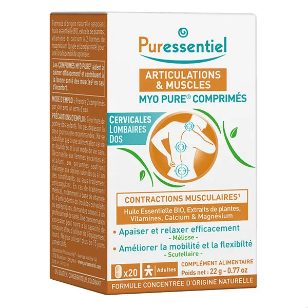 Comprimés Myo Pure® Articulations et Muscles 20 comprimés