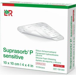 Suprasorb P Sensitive Border Pansement 10x10cm 10uts