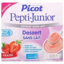 Pepti-Junior Dessert Sans Lait Fraise 4x100g