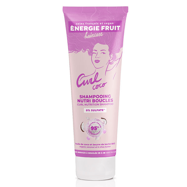 Energie Fruit Cheveux Bouclés et Frisés Shampoing Coco & Beurre de Karité Bio 250ml