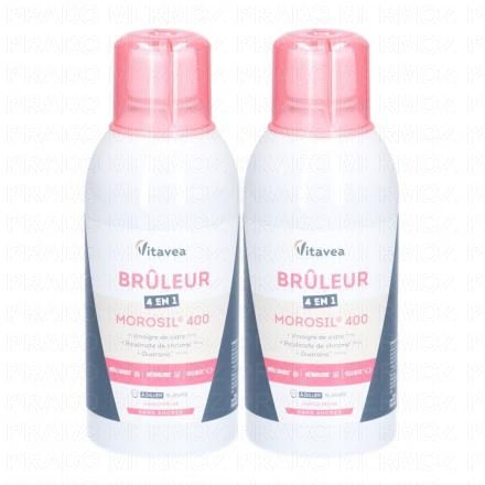 Brûleur 4 en 1 Morosil 400 Saveur pêche lot de 2 x 500ml
