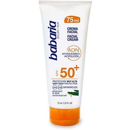 Crème solaire visage et aloès Spf50+ 75Ml