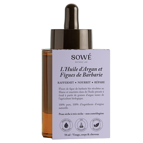 Huile de Figue de Barbarie et Argan Bio 50ml