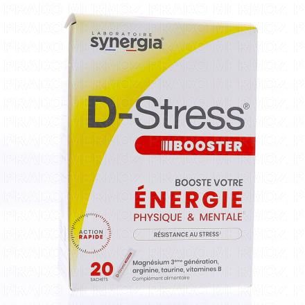 D-Stress Booster Énergie Physique et Mentale boîte de 20 sachets