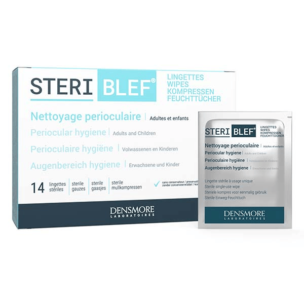 Stériblef Lingettes Hygiène Périoculaire,Infection, Allergie-14 unités
