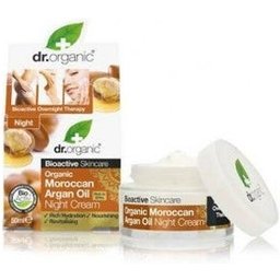 Dr.organic Moroccan Crema Noche Aceite Argán 50ml *