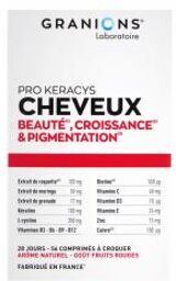 Pro Keracys Cheveux Beauté 56 Comprimé à Croquer - Arôme Naturel Fruits Rouges - Boîte 56 comprimés