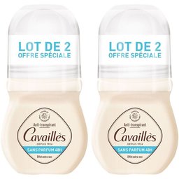 Rogé Cavaillès Anti-transpirant Sans Parfum 48h Roll-on Lot de 2