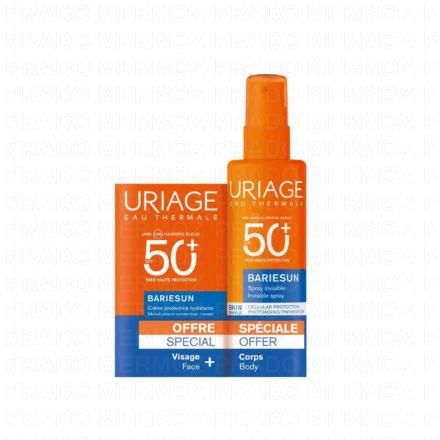 Bariésun - Crème Protectrice Visage SPF50+ 50ml + Spray Invisible Corps SPF50+ 200ml