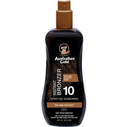 Gold SPF10 avec gel spray bronzant instantané 237ml