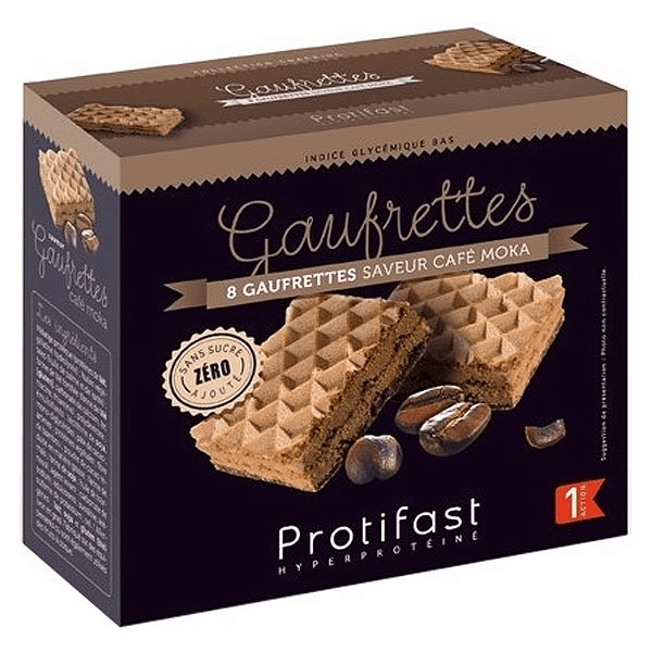 En-Cas Hyperprotéiné Gaufrettes Café Moka 8 unités