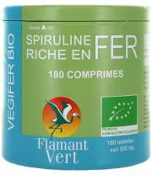Spiruline Bio Riche en Fer 180 Comprimés - Boîte 180 comprimés