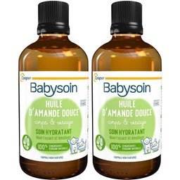 Babysoin - Huile d'amande douce - Soin hydratant - Corps et visage - Sans parfum - Fabriqué en France - 100 ml