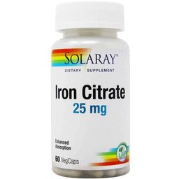 Citrate de Fer 25mg 60caps