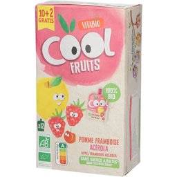 Cool Fruits - Gourdes de fruits Pomme Framboise Acérola Bio