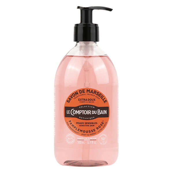 Savon de Marseille Pamplemousse Rose Extra Doux 500ml