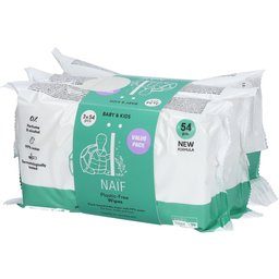 Naif Lingettes sans plastique pour bébé et enfants