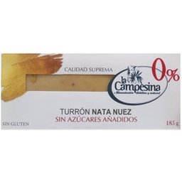 Turron Nata-Nuez Sin Azucar Sin Gluten Bio 185g