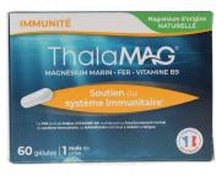 Thalamag Magnésium Marin - Fer - B9 - 60 Gélules - Boîte 60 gélules