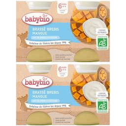 Babybio Brassé Brebis Mangue dès 6 mois
