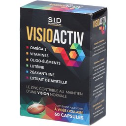 SID Nutrition – VisioActiv oméga 3, vitamines et myrtille pour la vision