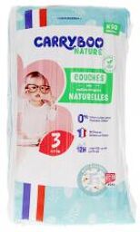 Nature Couches Naturelles à Motifs T3 (4-9Kg) - 50 Couches - Paquet 50 Couches