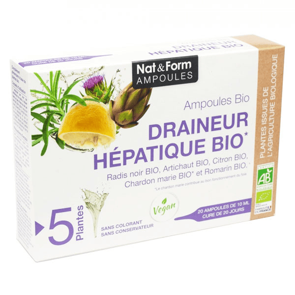 Ampoules Draineur Hépatique Bio 20 ampoules