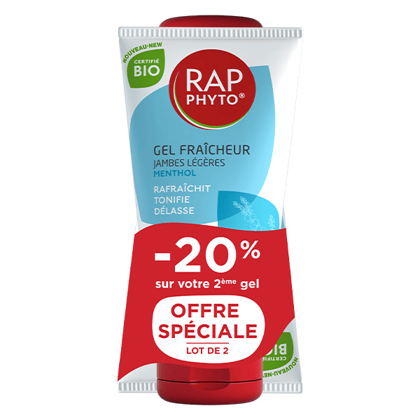 Gel Fraîcheur Menthol Lot de 2 x 150ml  - Certifié Bio