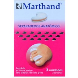 Separadedos Anatomico 2 Tamaños 3uds