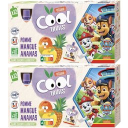 Cool Fruits LA Pat' Patrouille Pomme Mangue Ananas +3 ans 12x90g
