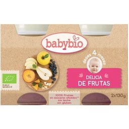 Pot de Délice aux fruits bio 2x130g