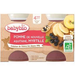 Pomme DE Nouvelle-Aquitaine & Myrtille dès 4 mois