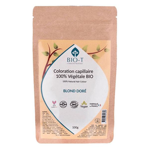 Coloration Végétale blond doré - Bio et 100% naturel - 100g