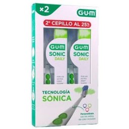 Pack Sonic Daily Brosse À Dents Électrique blanche 2 Unités