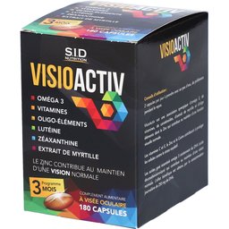 SID Nutrition – VisioActiv oméga 3, vitamines et myrtille pour la vision