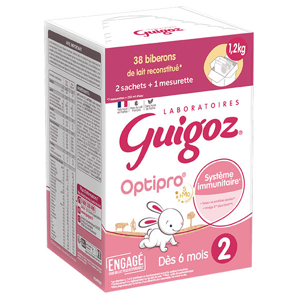 Guigoz® Lait Infantile 2ème Âge +6m 1200g