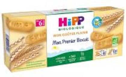 Mon Goûter Plaisir Mon Premier Biscuit dès 6 Mois Bio 180 g - Boîte 4 sachets de 8 biscuits