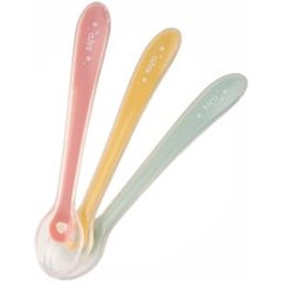 Set Cuillère Silicone Rose 3uts
