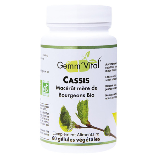 Gemm'Vital Cassis Bio 60 gélules végétales