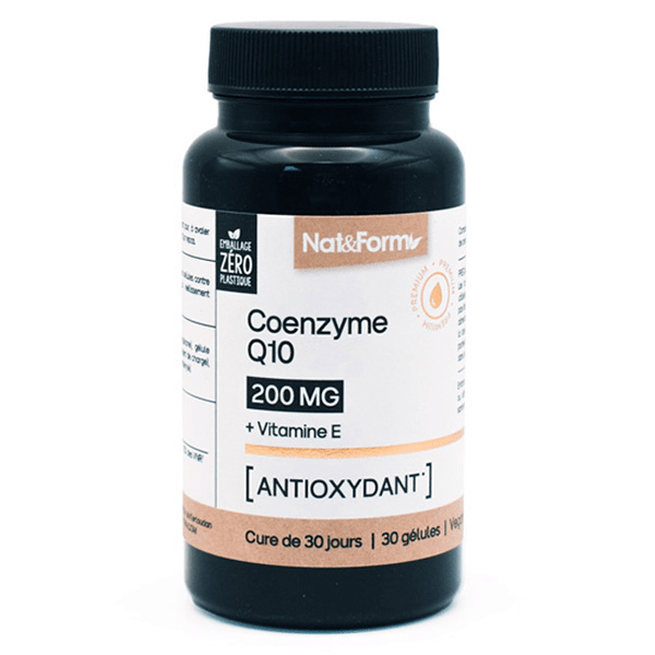 Coenzyme Q10 + Vitamine E antioxydant 30 gélules