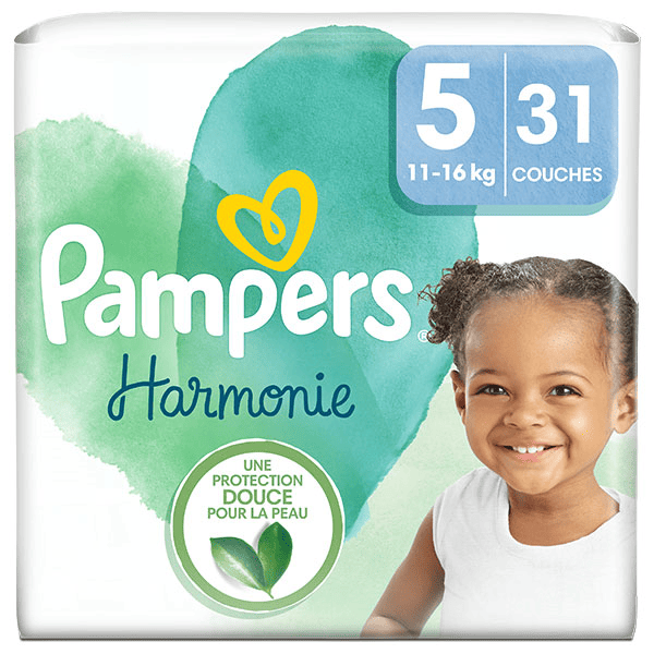 Harmonie Couches Taille 5 31 Couches 11kg - 16kg Protection Douce Pour La Peau