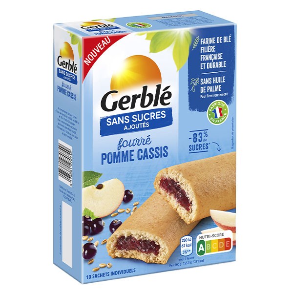 Sans Sucres Ajoutés Fourré Pomme Cassis 180g